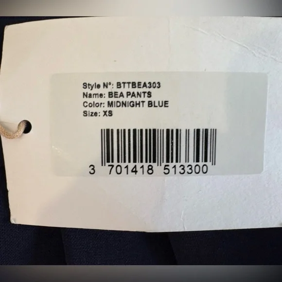 The Frankie Shop Pleated Bea Pants XS Midnight Blue NWT - Picture 11 of 11